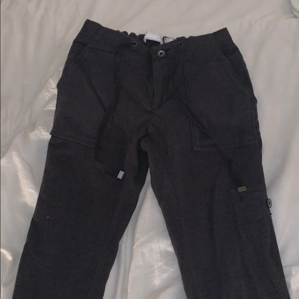 Charcoal Grey cargo soft pants